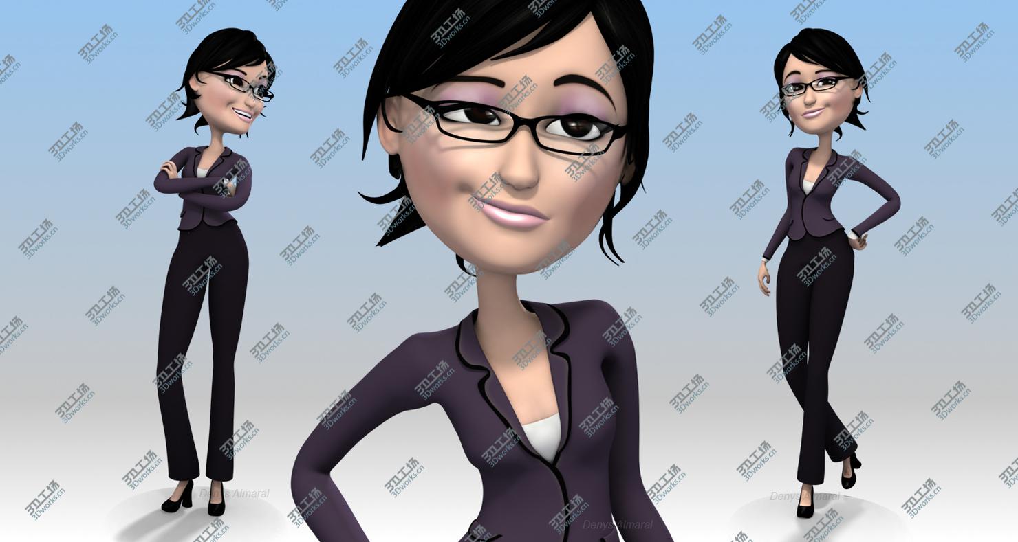 images/goods_img/202104094/Rigged Cartoon Woman with Glasses/4.jpg